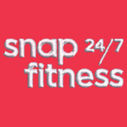 Snap Fitness - Heather 3-Stripes Block Sport Shirt Design