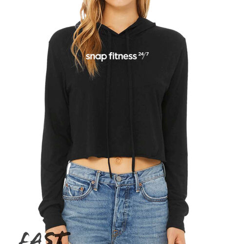Snap Fitness - Women’s Triblend Cropped Long Sleeve Hoodie Thumbnail