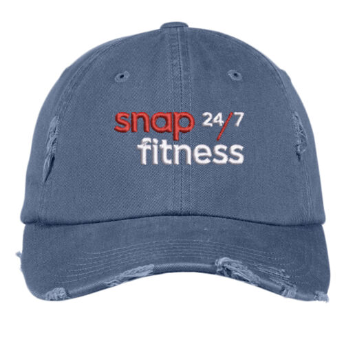 Snap Fitness - Distressed Cap - Red/White Thumbnail