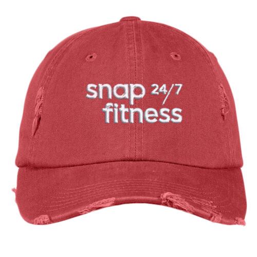 Snap Fitness - Distressed Cap - White Thumbnail